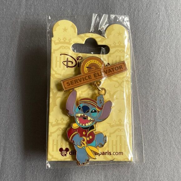 Disney Other - Stitch tower of terror Service Elevator disneyland paris pin